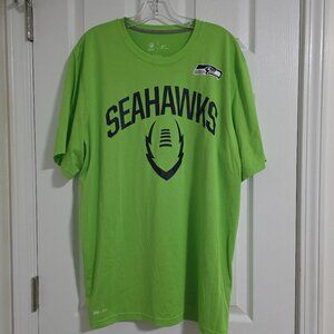 Seattle Seahawks NFL Football Team Apparel Nike Dri-Fit XL Green T-shirt